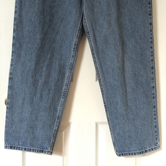 Calvin Klein 90's Vintage Medium Wash Tapered Leg Easy Fit Denim Jeans 38 x 30 - Picture 3 of 16